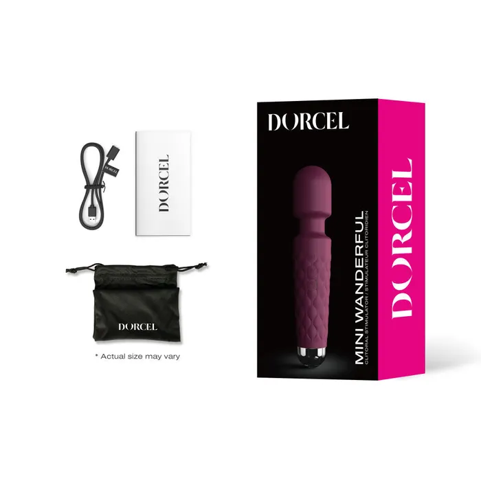 Dorcel Vibrators Small wand massager Dorcel Mini Wanderful burgundy