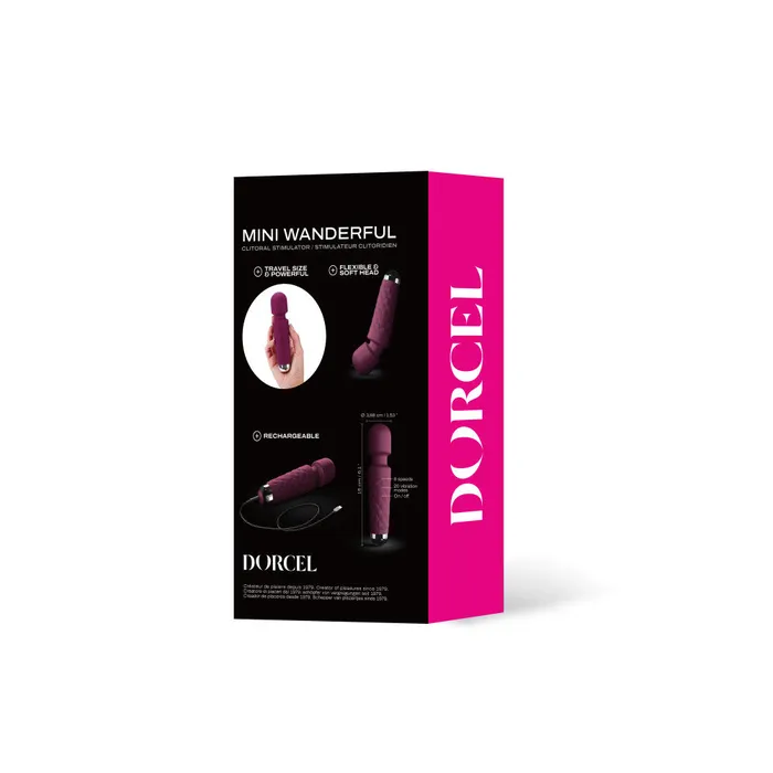 Dorcel Vibrators Small wand massager Dorcel Mini Wanderful burgundy