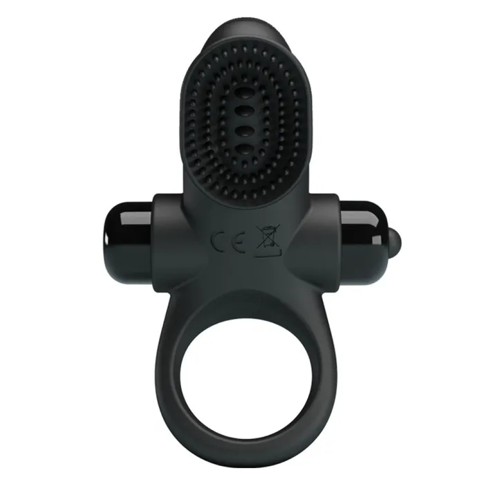 Female Sex Toys Pretty Love Vibrating Silicone Clitoral Stimulator Vibrant Cock Ring II Black