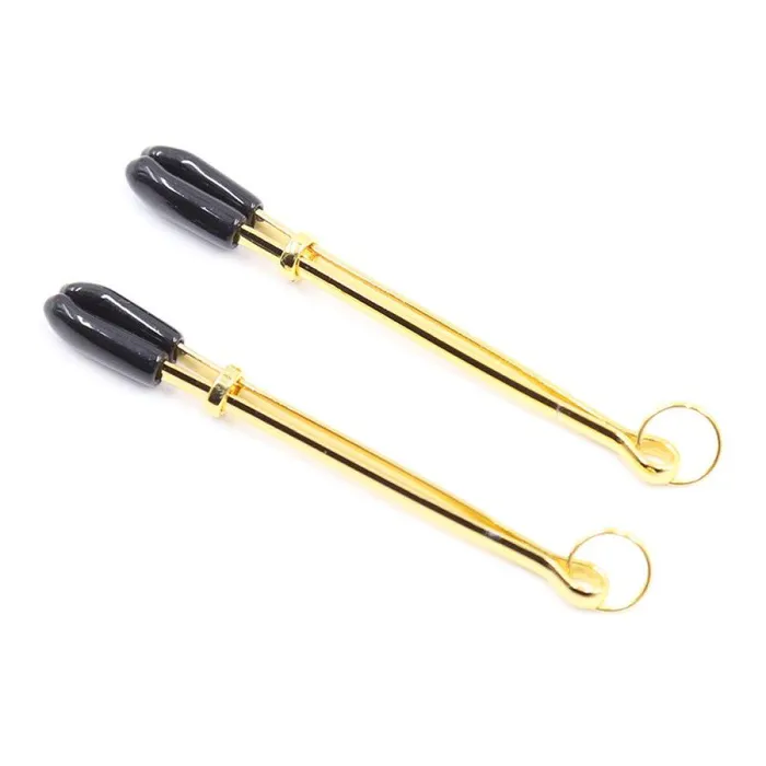 Fetish Addict Female Sex Toys Fetish Addict Metal Nipple Clamps in Gold
