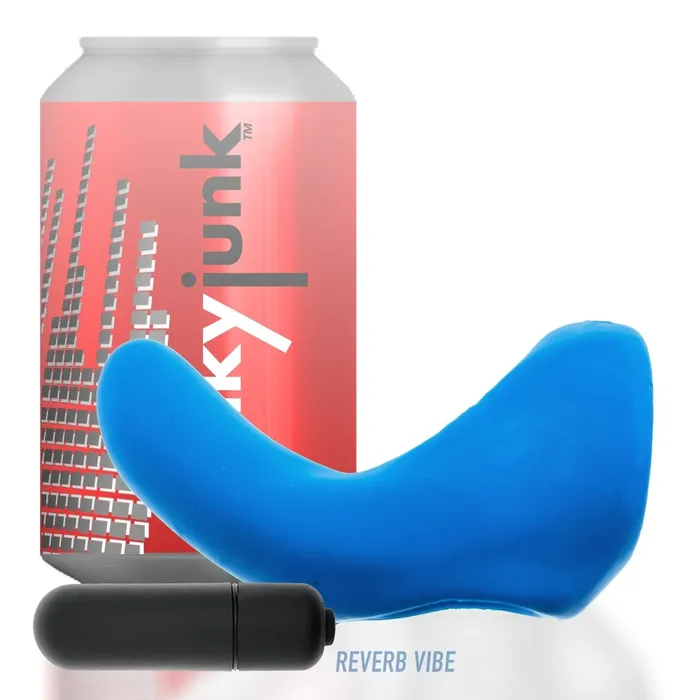Hunkyjunk Vibrators BUZZFUCK sling with taint vibe TEAL ICE
