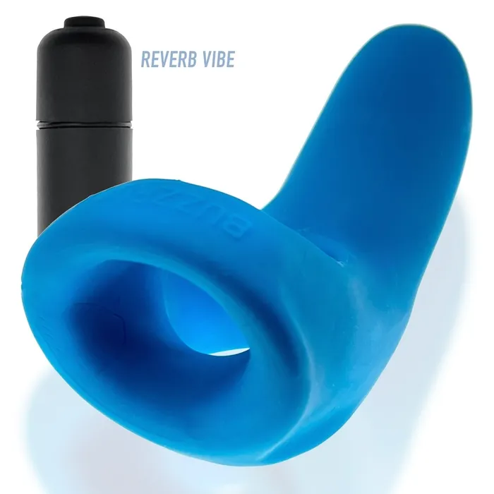 Hunkyjunk Vibrators BUZZFUCK sling with taint vibe TEAL ICE