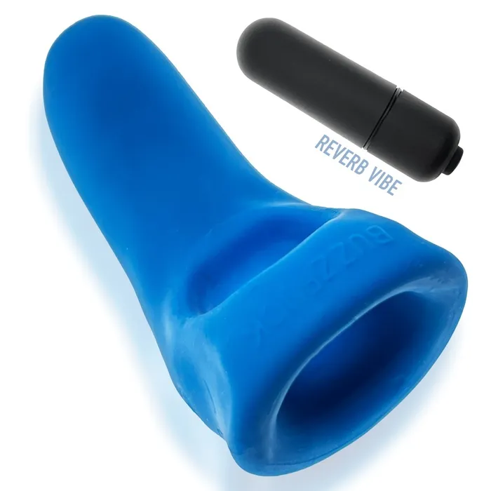 Hunkyjunk Vibrators BUZZFUCK sling with taint vibe TEAL ICE