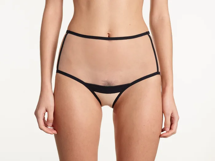 Le Pop Lingerie Anal Yasmine Eslami Serena Highwaist Black Beige