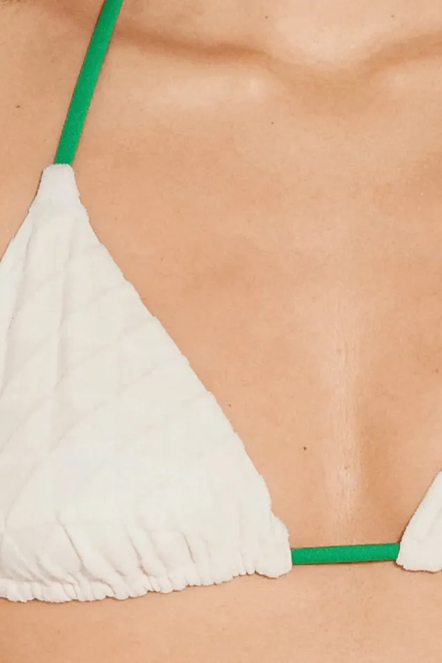 Le Pop Lingerie Vibrators Albertine Patty Bikini Top Macadamier