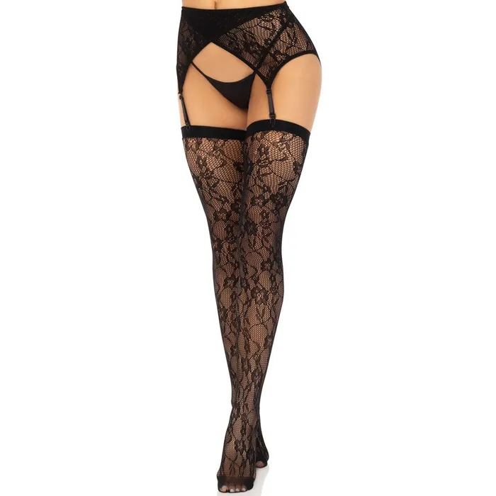 Leg Avenue Lingerie Anal Leg Avenue Lace Stockings and Garterbelt Black Leg Avenue Lingerie Anal Leg Avenue Lace Stockings and Garterbelt Black