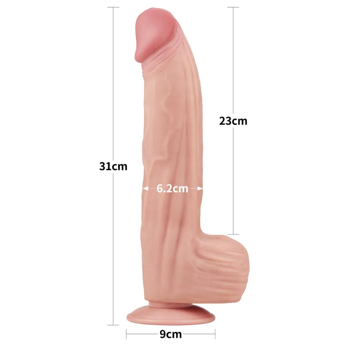 Love Toy Dildos Large Realistic Double Layer SlidingSkin Dong 12 Dildo