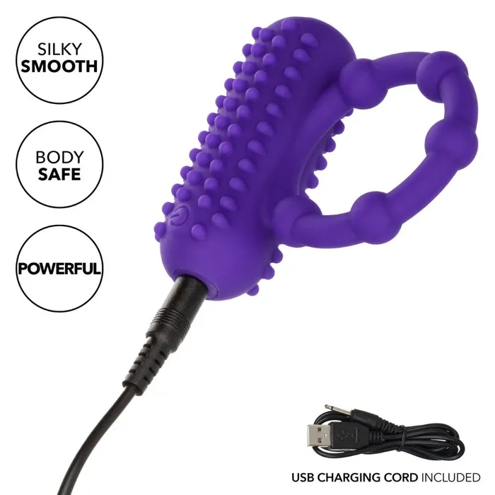 Male Sex Toys California Exotic 5 Bead Maximus Rechargeable Cock Ring