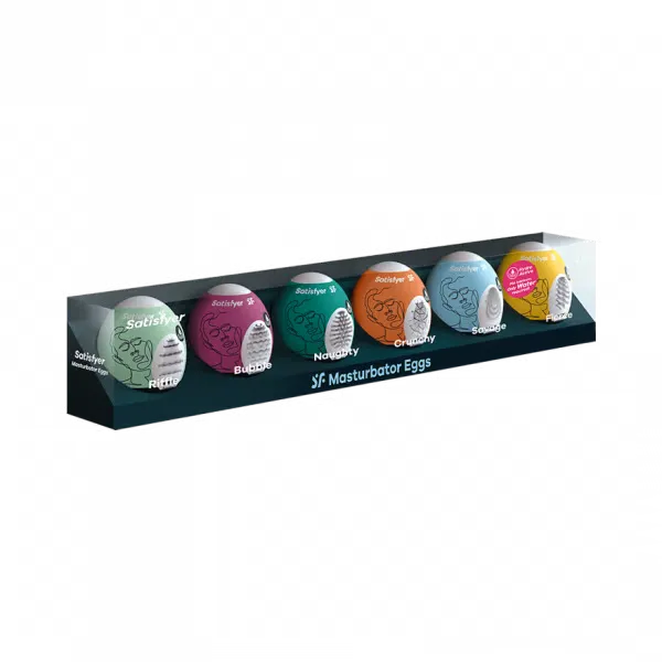 Masturbator Egg 6er Set Assorted Assorted Satisfyer Male Sex Toys