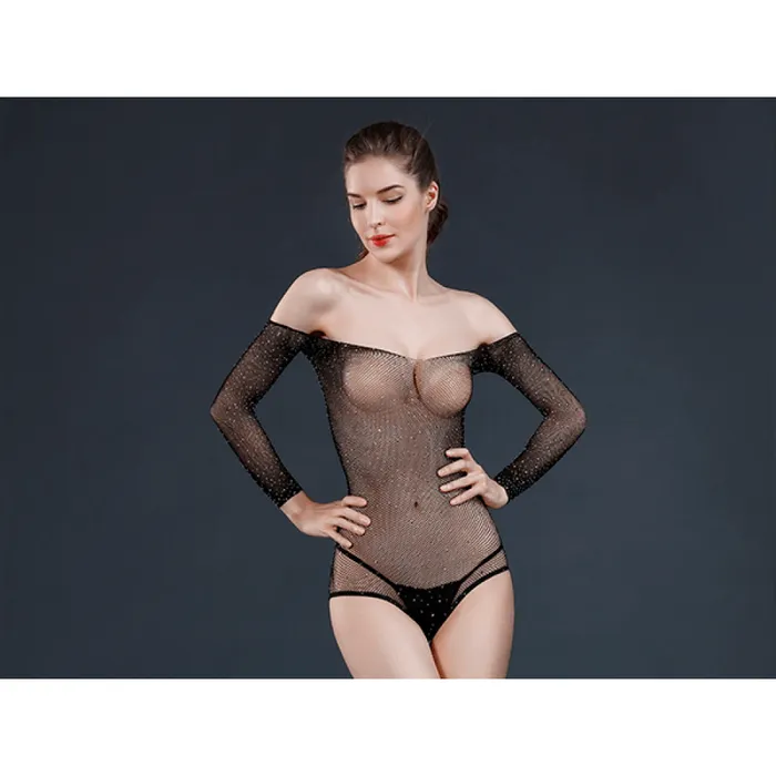 Moonlight Male Sex Toys Moonlight M09 Erotic mesh bodysuit with crystals