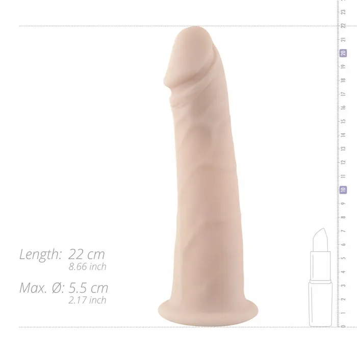 NoParts Female Sex Toys Cameron Realistic Hollow Silicone Dildo 22 cm