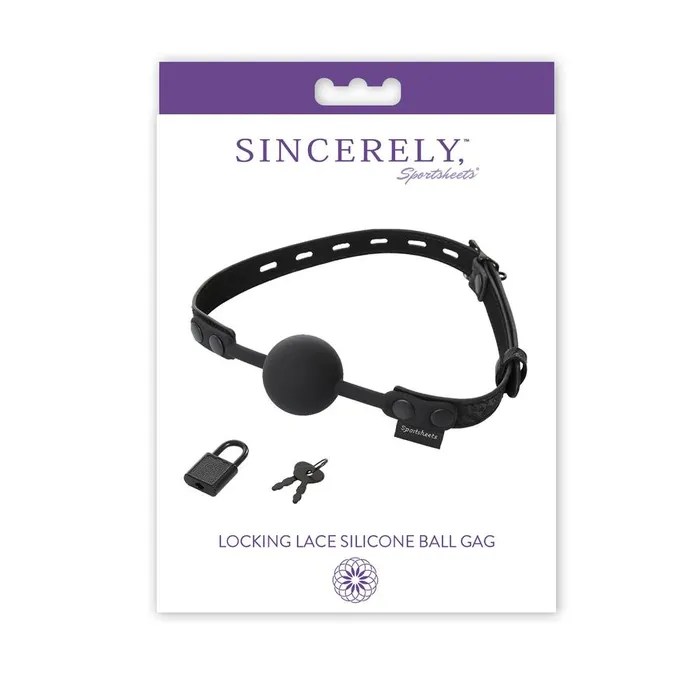 Sincerely Locking Lace Silicone Ball Gag Sportsheets Male Sex Toys