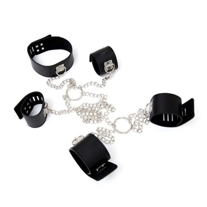 Toyz4Lovers BDSM Hogtie Collar Hand Foot Restraint Set Anal