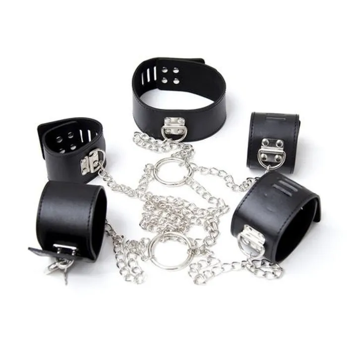 Toyz4Lovers BDSM Hogtie Collar Hand Foot Restraint Set Anal Toyz4Lovers BDSM Hogtie Collar Hand Foot Restraint Set Anal