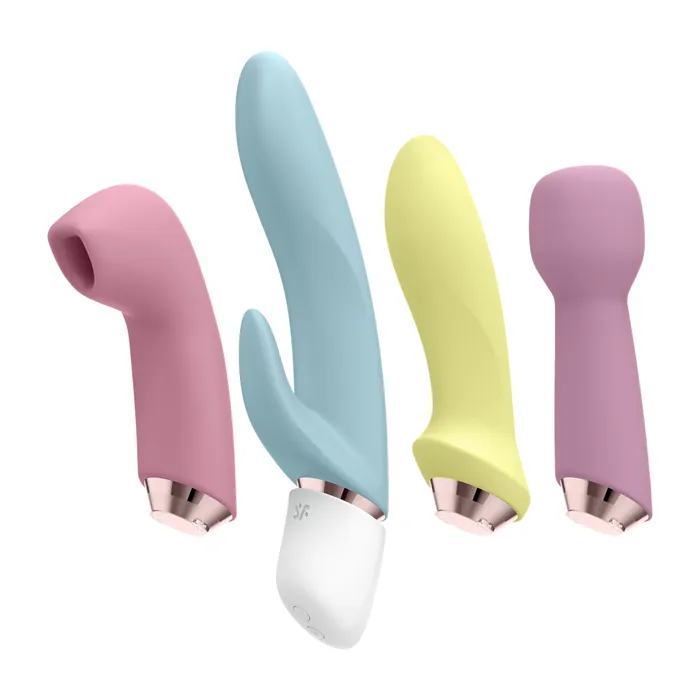 Vibrators Satisfyer Satisfyer Marvelous Four Deluxe Set of Vibrators Sucking Clitoral Stimulator Vibrators Satisfyer Satisfyer Marvelous Four Deluxe Set of Vibrators Sucking Clitoral Stimulator