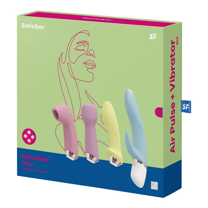Vibrators Satisfyer Satisfyer Marvelous Four Deluxe Set of Vibrators Sucking Clitoral Stimulator