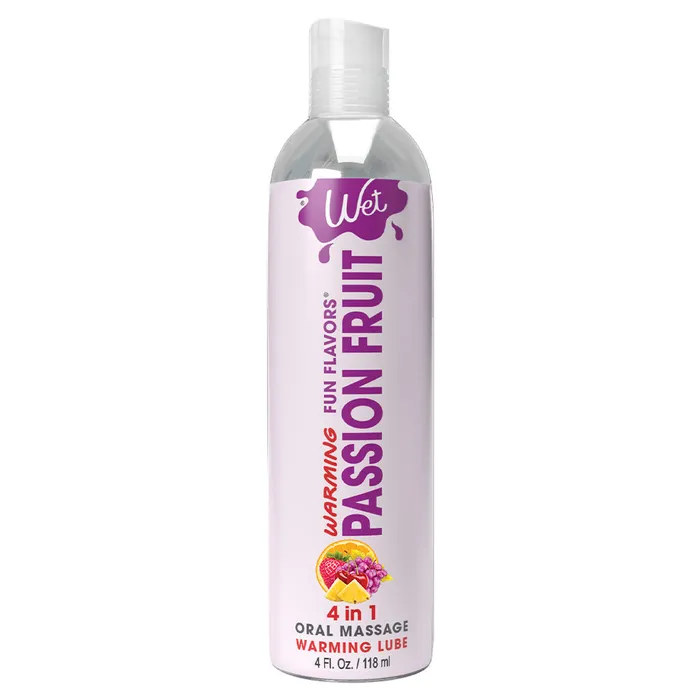 Vibrators Wet Fun Flavours Passion Fruit 4 Fl Oz 118 ml
