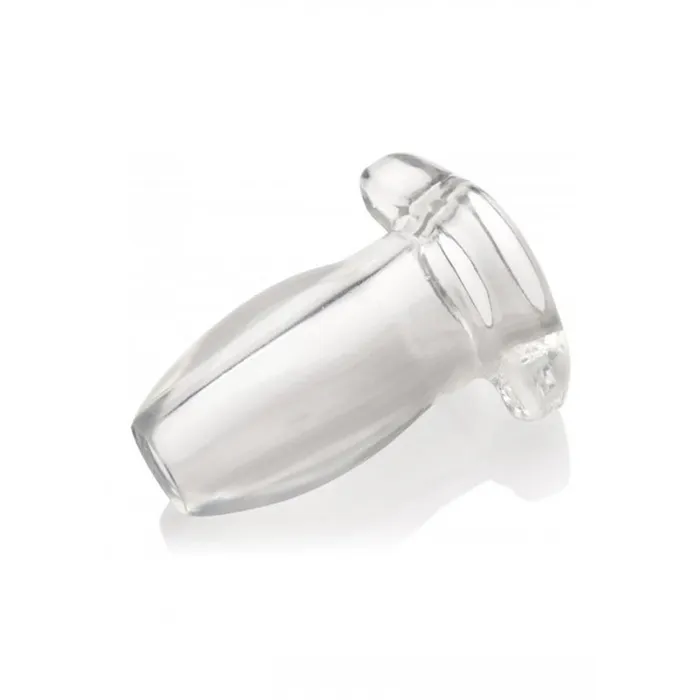 XR Brands Butt Plug with Hole Gape Glory L Transparent Male Sex Toys