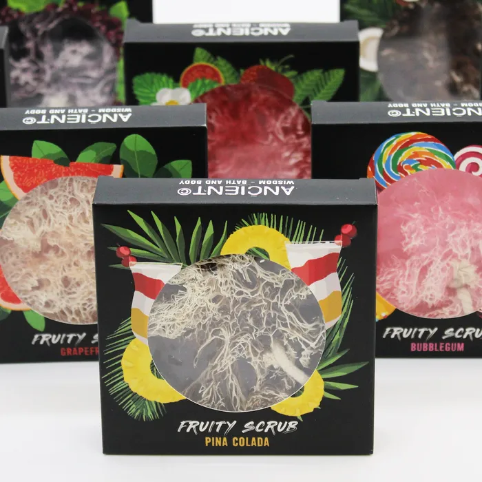 Ancient Wisdom Female Sex Toys Fruity Scrub Soap on a Rope Raspberry Pomegranate