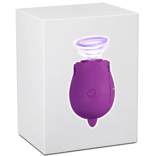 Female Sex Toys CyprusLoveShop Purple Silicone Clitoral Rose Sucking Vibrator with Vibrating Tongue Female Sex Toys CyprusLoveShop Purple Silicone Clitoral Rose Sucking Vibrator with Vibrating Tongue