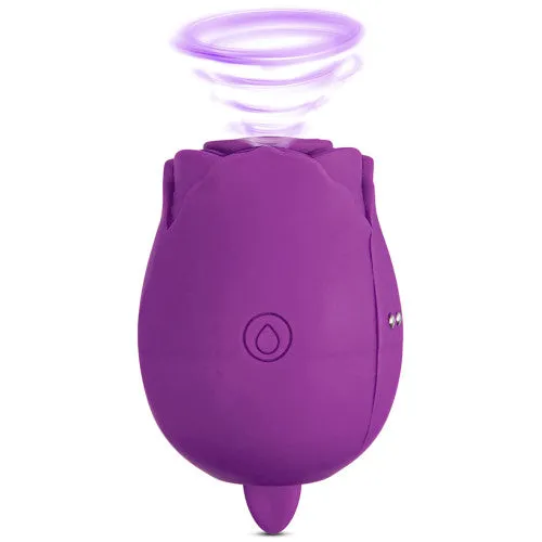 Female Sex Toys CyprusLoveShop Purple Silicone Clitoral Rose Sucking Vibrator with Vibrating Tongue Female Sex Toys CyprusLoveShop Purple Silicone Clitoral Rose Sucking Vibrator with Vibrating Tongue