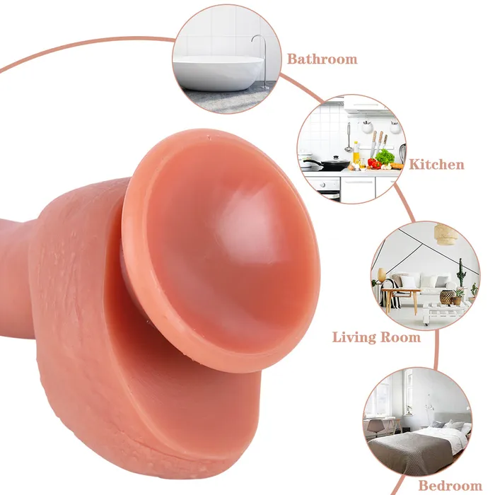 Female Sex Toys MD MD 827 XL Silicone Super Realistic Dildo Flesh