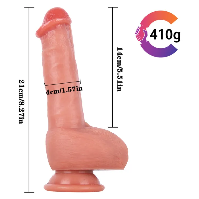 Female Sex Toys MD MD 827 XL Silicone Super Realistic Dildo Flesh