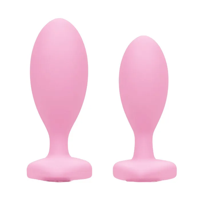 First Time Crystal Booty Duo Butt Plugs California Exotic Female Sex Toys