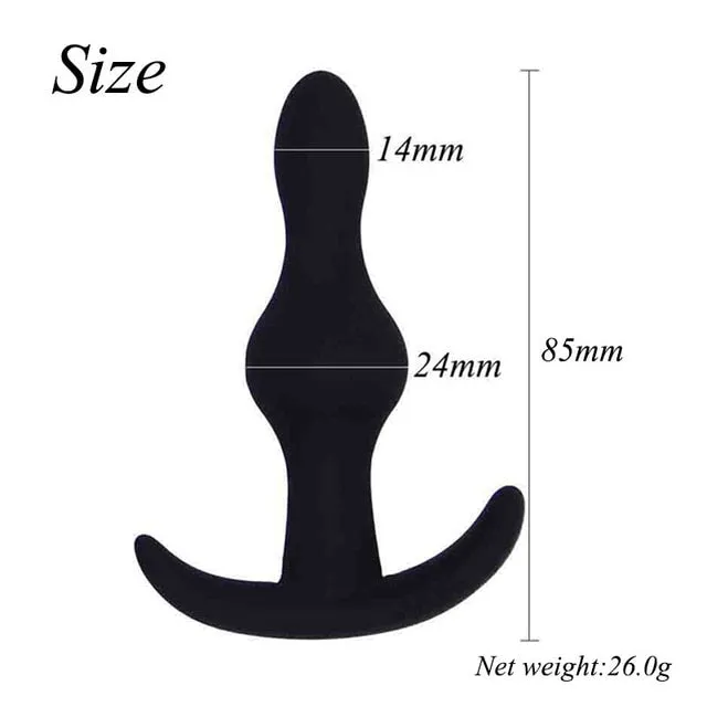 Kinkpod Anal Exotic Silicone Plug with handles various shapes in Black Kinkpod Anal Exotic Silicone Plug with handles various shapes in Black