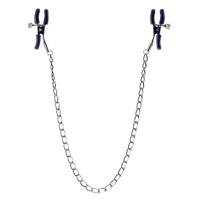 Linx Kinx Minx Male Sex Toys Squeeze And Please Nipple Clamps With Chain