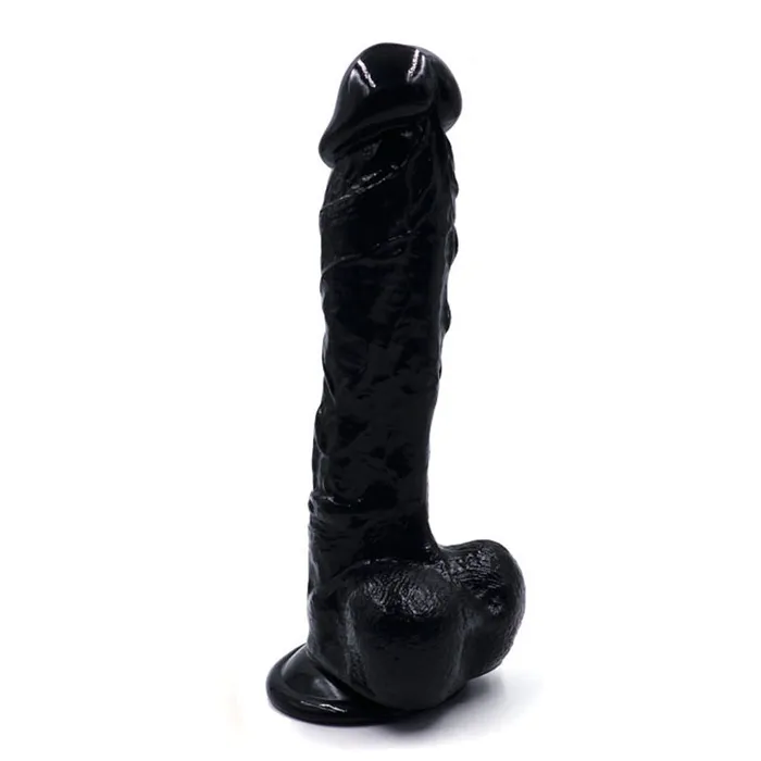 MD Female Sex Toys MD Stallion 23cm Heavy Crystal Realistic Dildo Black