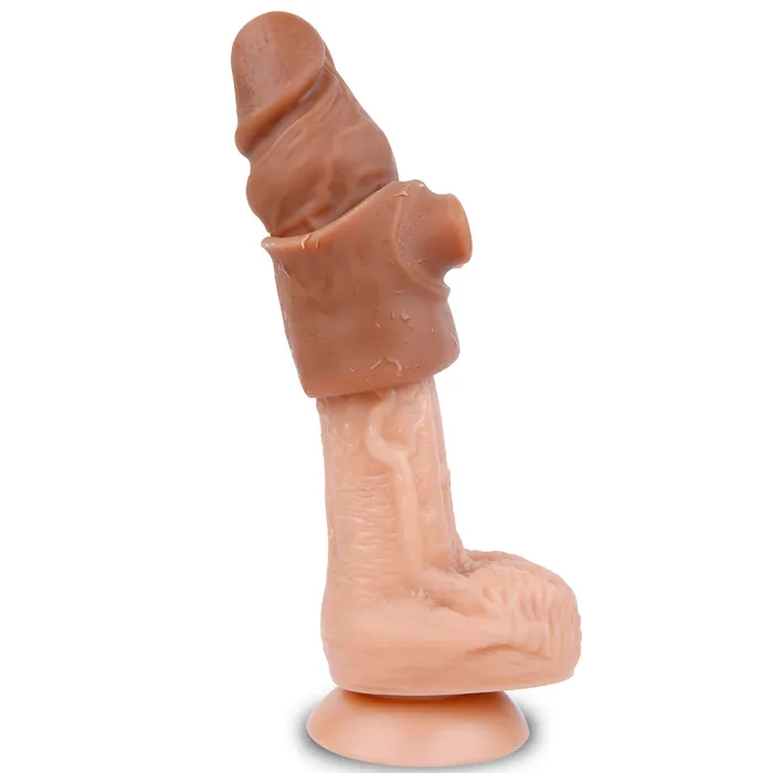 MD MD M3 Realistic Silicone Penis Sleeve Cock Extender Add 157 inch Male Sex Toys