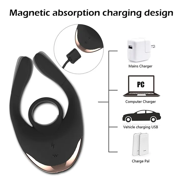 NV Toys Tide Remote Control Electric Shock Vibrating Penis Ring Couples Vibrator NV TOYS Couples