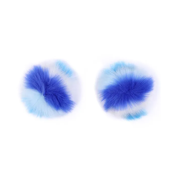RY Cosplay Furry Rabbit Tail Anal PlugHeadbandNipple ClampCollar Bondage Kit BlueWhite RY Anal