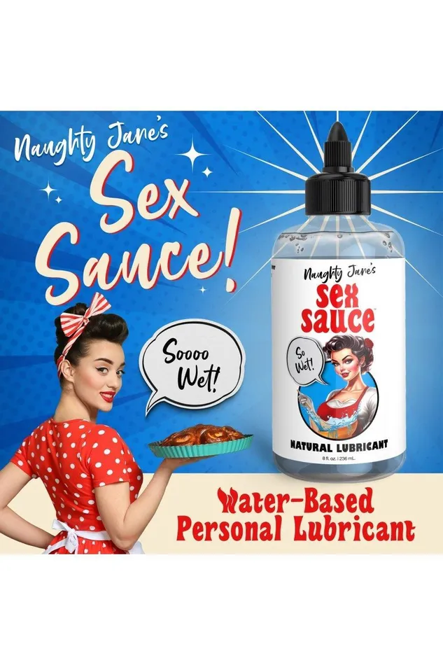 Sex On the Go Sexual Health Wellbeing Naughty Janes Sex Sauce Natural Lubricant 8oz
