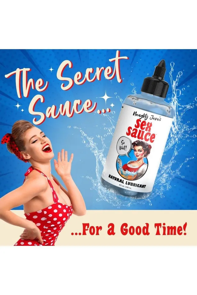 Sex On the Go Sexual Health Wellbeing Naughty Janes Sex Sauce Natural Lubricant 8oz