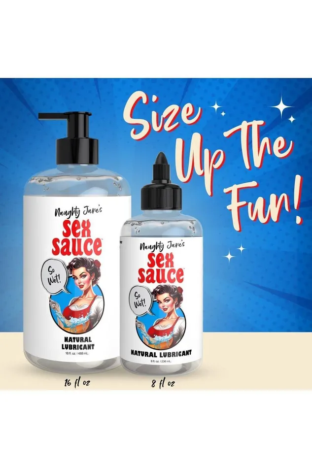 Sex On the Go Sexual Health Wellbeing Naughty Janes Sex Sauce Natural Lubricant 8oz