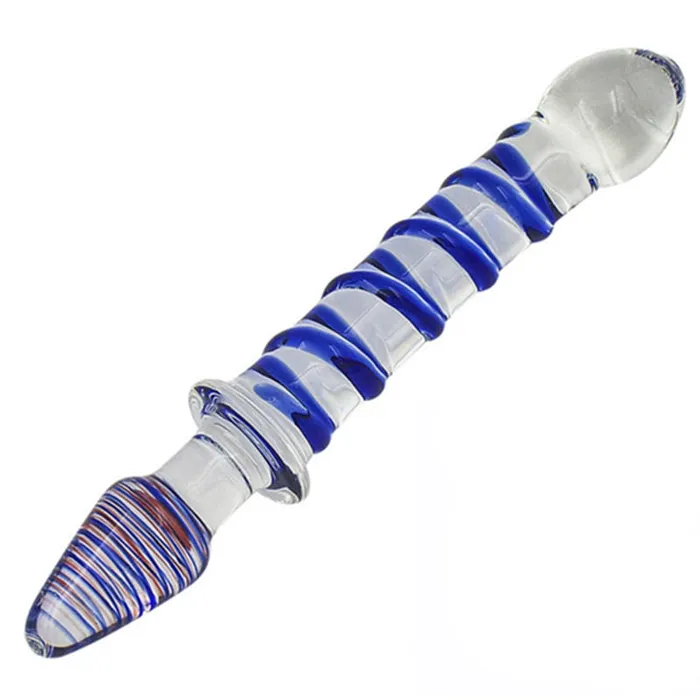 SexyPlay Anal 22cm DoubleEnded Crystal Glass Dildo Anal Plug