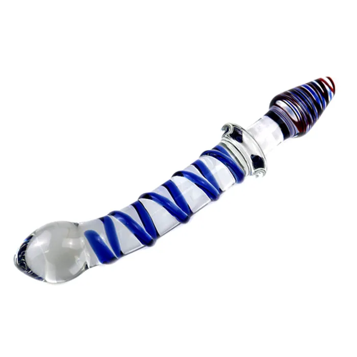 SexyPlay Anal 22cm DoubleEnded Crystal Glass Dildo Anal Plug