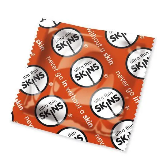 Skins Condoms Vibrators Skins Ultra Thin Condoms x50 Red