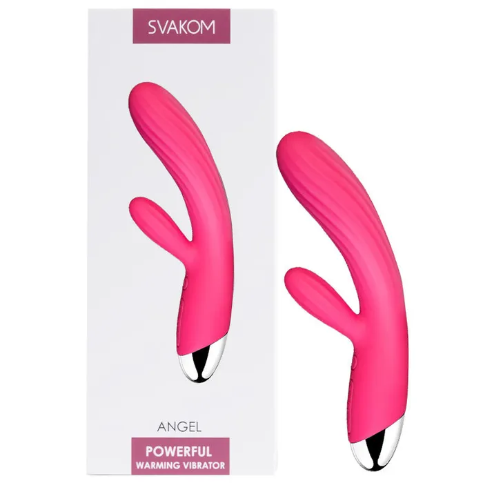 Svakom Female Sex Toys SVAKOM Angel Flexible Intelligent Warming Rabbit Vibrator Rose