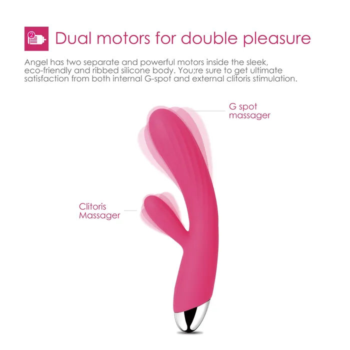 Svakom Female Sex Toys SVAKOM Angel Flexible Intelligent Warming Rabbit Vibrator Rose