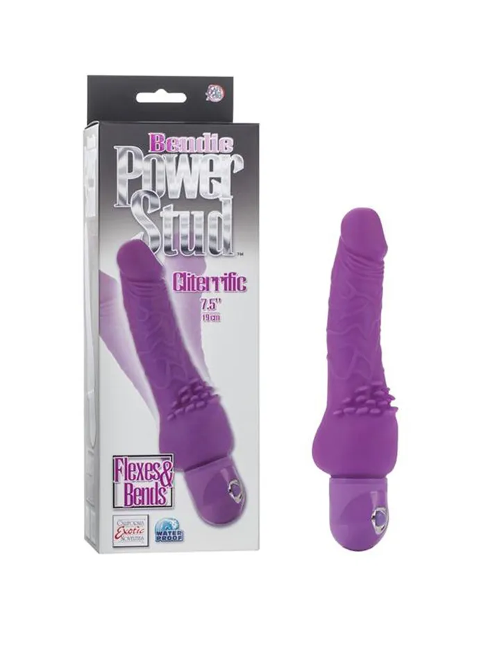 Vibrators CalExotics Bendie Power Stud Cliterrific 75 Inch Vibrator 125 Diameter Purple Vibrators CalExotics Bendie Power Stud Cliterrific 75 Inch Vibrator 125 Diameter Purple