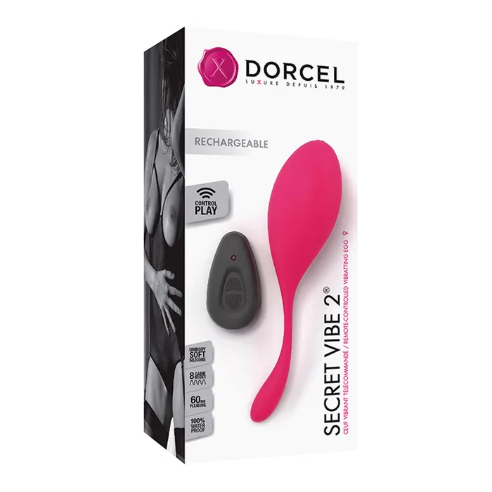 Vibrators Dorcel Dorcel Secret Vibe 2 Remote Controlled Egg Vibrators Dorcel Dorcel Secret Vibe 2 Remote Controlled Egg