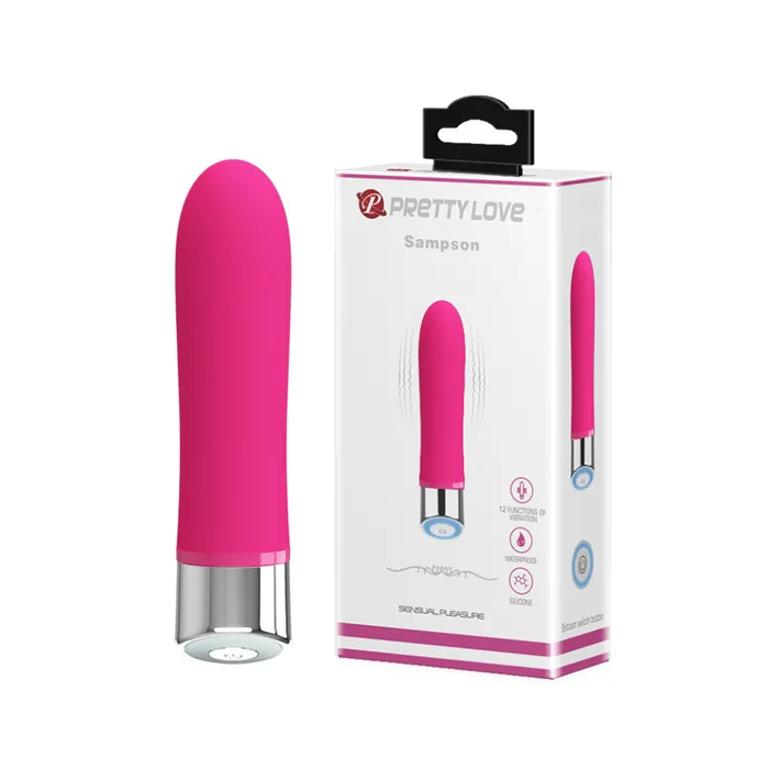 Vibrators Pretty Love Pretty Love Silicone Vibrator Sampson Pink