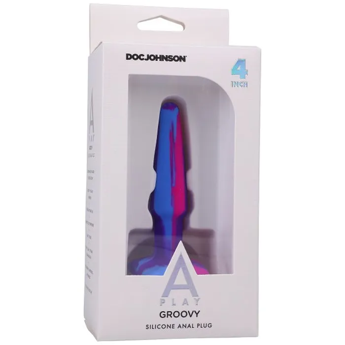 APlay Male Sex Toys APlay Groovy Silicone Anal Plug 410cm Berry