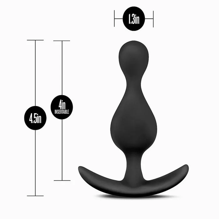 Anal Adventures Wave Plug Blush Male Sex Toys