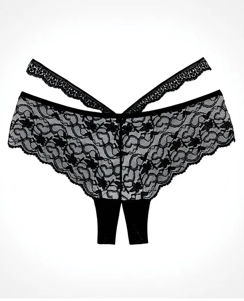 Anal Allure Lingerie Lp Adore Heartbreaker Panty Black Os