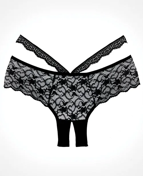 Anal Allure Lingerie Lp Adore Heartbreaker Panty Black Os