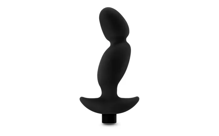 Anal Anal Adventures Anal Adventures Vibrating Silicone Prostate Massager 165cm Black